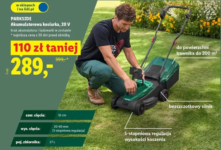 Mm - Akumulatorowa kosiarka, 20 V