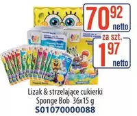 Sponge Bob - Lizak & strzelające cukierki S01070000088