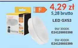 LED GX53 9W 3000K E24120003398, LED GX53 9W 4000K E24120003399