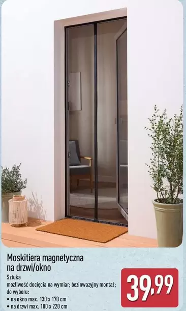 Moskitiera magnetyczna na drzwi/okno