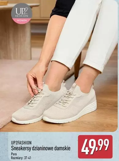 Sneakersy dzianinowe damskie