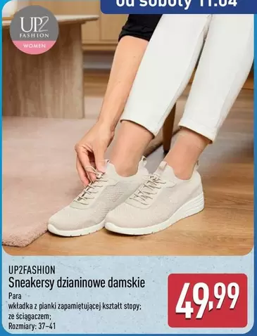 Sneakersy dzianinowe damskie