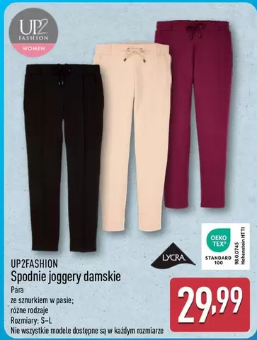 Spodnie joggery damskie