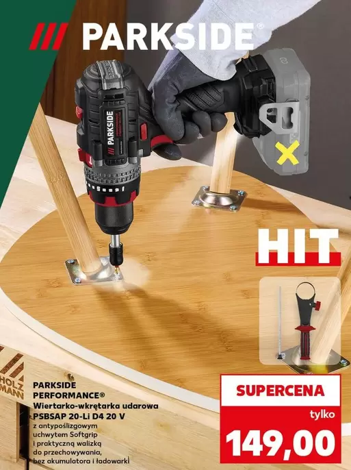 Wiertarko-wkrętarka udarowa PSBSAP 20-Li D4