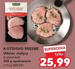 Udziec cielęcy w plastrach