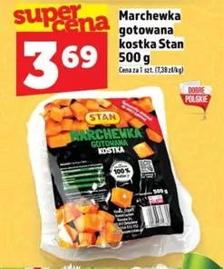 Marchewka gotowana kostka