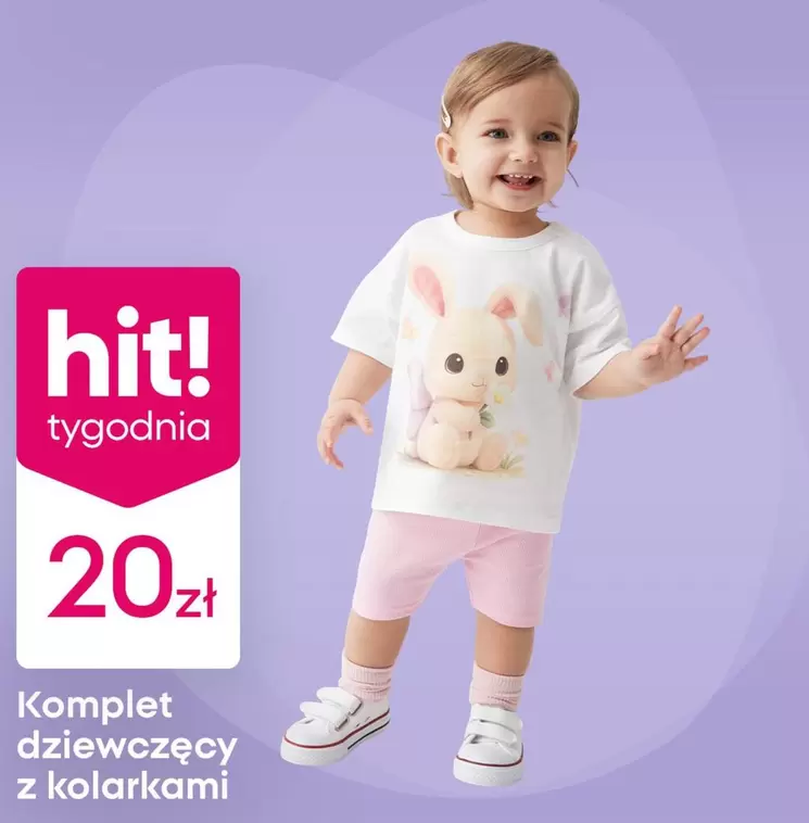 Komplet dziewczęcy z kolarkami