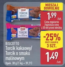 Torcik kakaowy/ Torcik o smaku malinowym