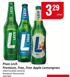 Lech - Piwo  Premium, Free, Apple Lemongrass
