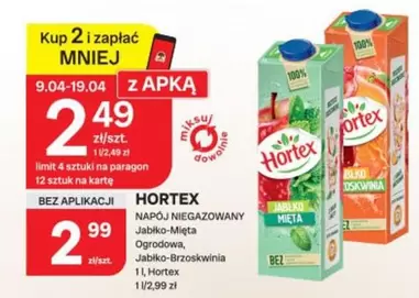 NAPÓJ NIEGAZOWANY Jabłko-Mięta Ogrodowa, Jabłko-Brzoskwinia