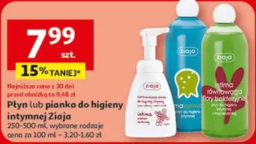 Płyn lub pianka do higieny intymnej