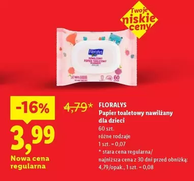Papier toaletowy nawilżany dla dzieci