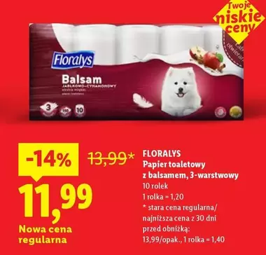 Papier toaletowy z balsamem, 3-warstwowy