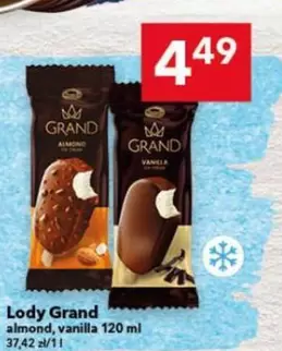 Lody Grand almond, vanilla