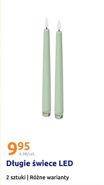 Długie świece LED