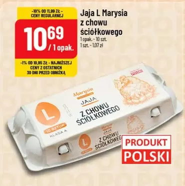 Jaja L Marysia z chowu ściółkowego