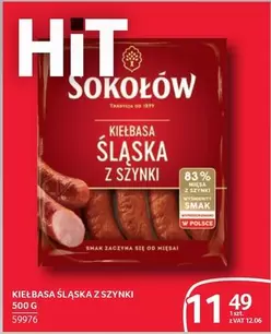 Kiełbasa Śląska z Szynki 500 G