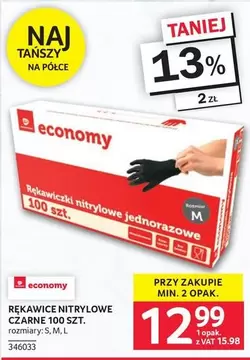 RĘKAWICE NITRYLOWE CZARNE 100 SZT.