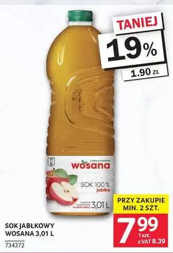SOK JABŁKOWY WOSANA 3,0 l