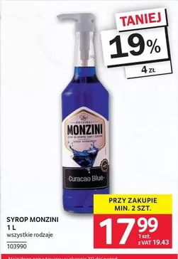 Blue - SYROP MONZINI Duracao