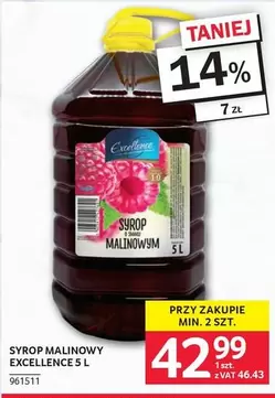 SYROP MALINOWY EXCELLENCE 5 L 961511