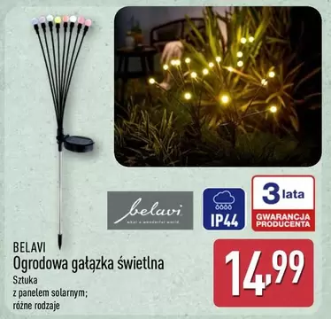 Ogrodowa gałązka świetlna z panelem solarnym