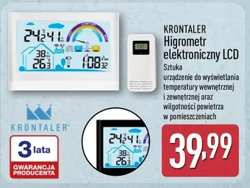 Higrometr elektroniczny LCD