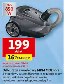 Odkurzacz workowy MPM MOD-52