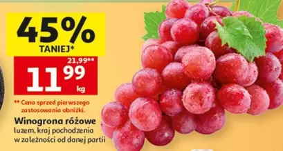 Winogrona różowe luzem