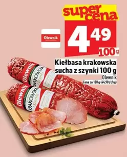 Kiełbasa krakowska sucha z szynki