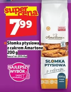 Słomka ptysiowa z cukrem