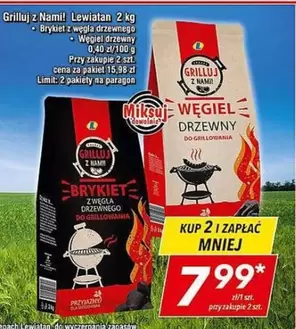 Brykiet z węgla drzewnego do grillowania