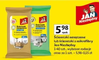 Ściereczki nasycone lub ściereczki z mikrofibry