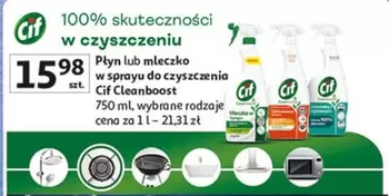 Płyn lub mleczko w sprayu do czyszczenia