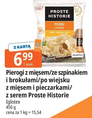 Pierogi z mięsem/ze szpinakiem i brokułami/po wiejsku z mięsem i pieczarkami/z serem