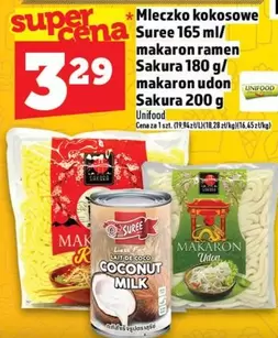 Ramen - Mleczko kokosowe, makaron ramen, makaron udon