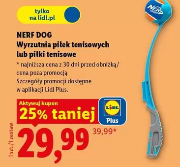 Nerf - Wyrzutnia piłek tenisowych lub piłki tenisowe