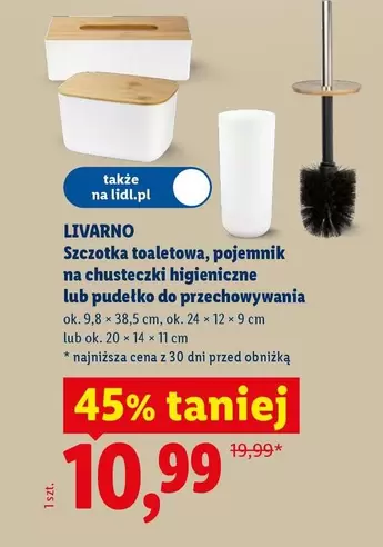 Ok - Szczotka toaletowa, pojemnik na chusteczki higieniczne lub pudełko do przechowywania