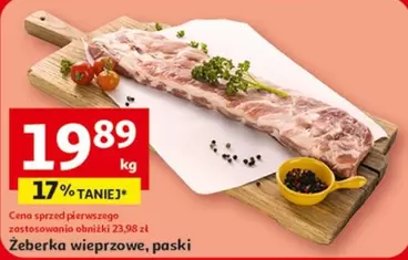 Żeberka wieprzowe, paski
