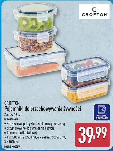 Pojemniki do przechowywania żywności