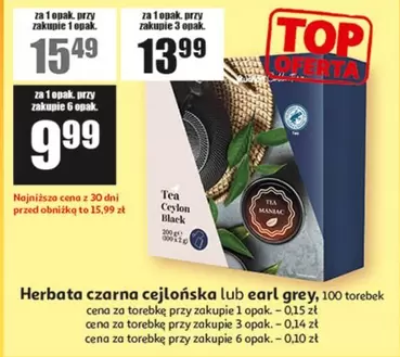 Black - Herbata czarna cejlońska lub earl grey