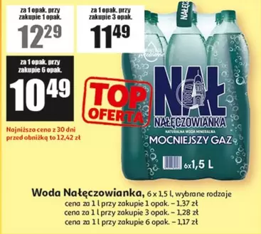 Woda Nałęczowianka Mocniejjszy Gaz