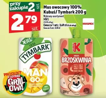 Man - Mus owocowy 100% Kubuś/Tymbark