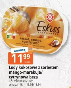 De - Lody kokosowe z sorbetem mango-marakuja/cytrynowa beza