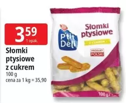 Słomki ptysiowe z cukrem