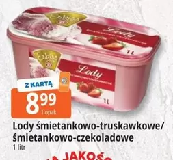 Lody śmietankowo-truskawkowe/śmietankowo-czekoladowe