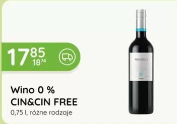 Wino 0 % CIN&CIN FREE