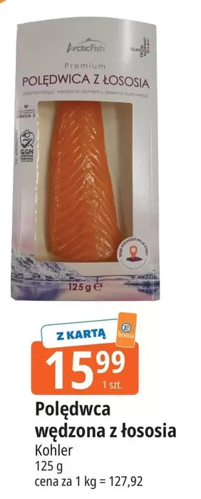 Polędwca wędzona z łososia