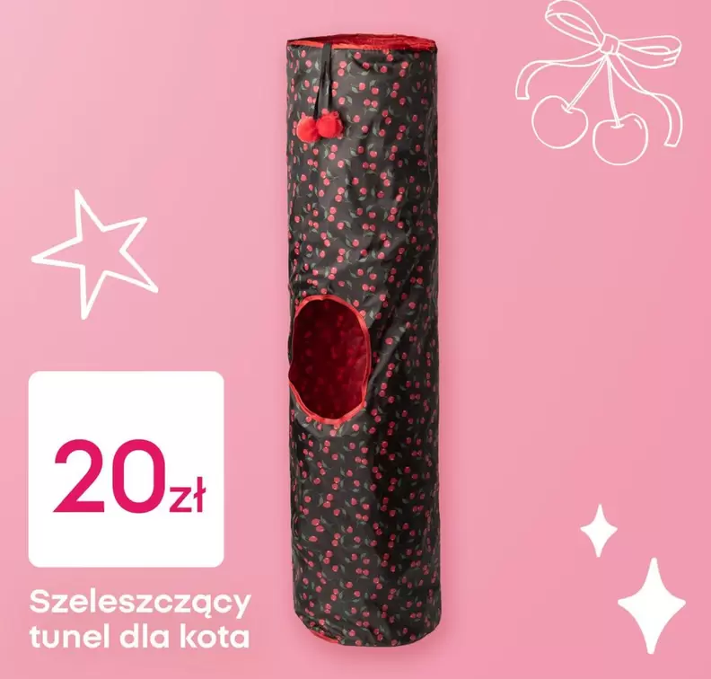 Szeleszczący tunel dla kota