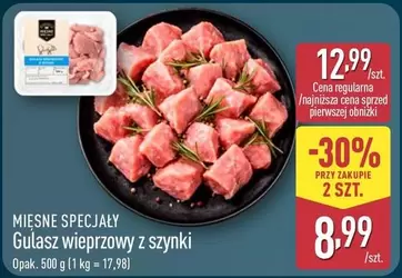 Gulasz wieprzowy z szynki
